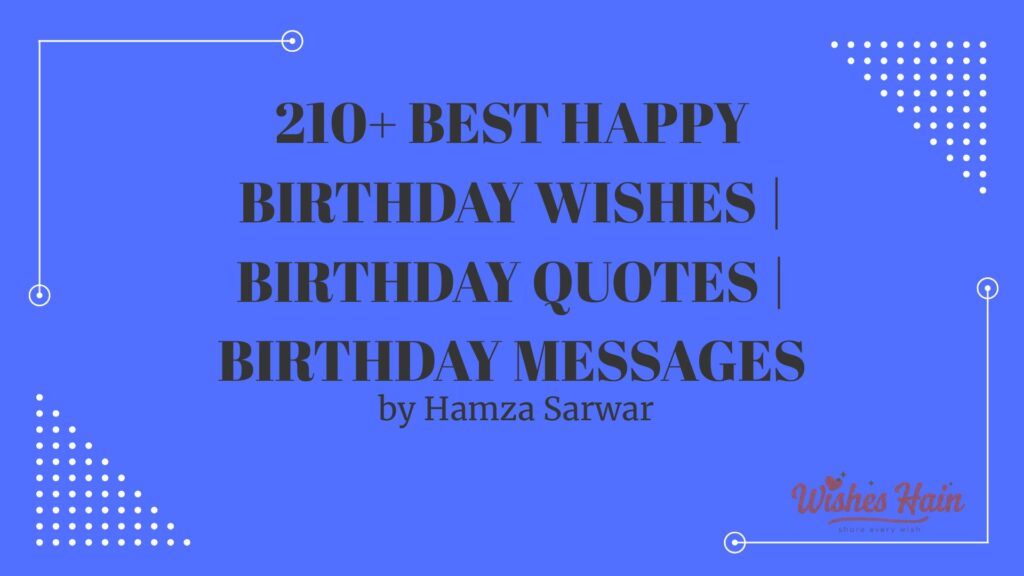 Best Happy Birthday Wishes