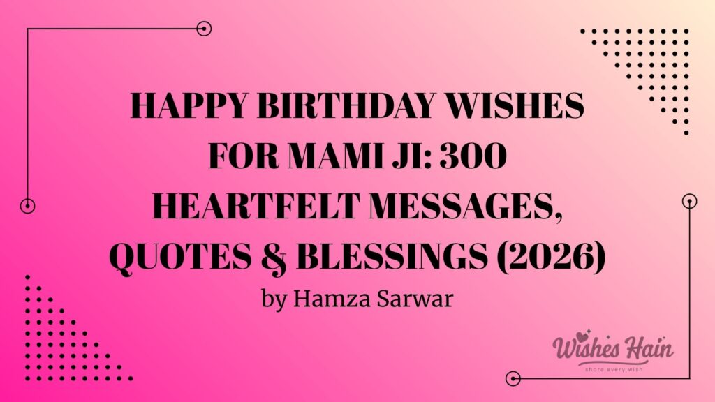 Birthday Wishes for Mami