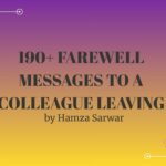 Farewell Messages to a Colleague Leaving